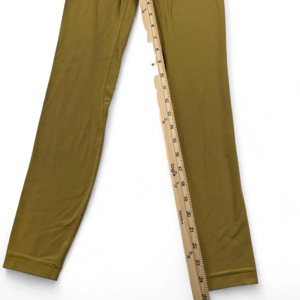 Lululemon High-Waisted Olive Green Leggings | Size 2